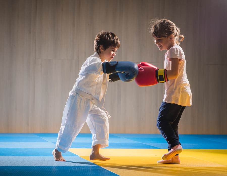 entrainement de boxe pour enfants