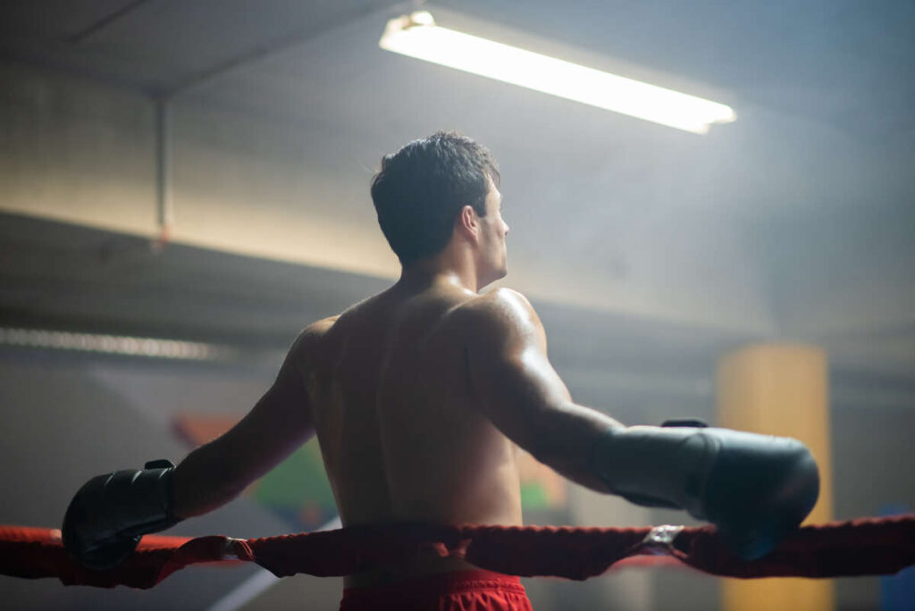combattant sur le ring